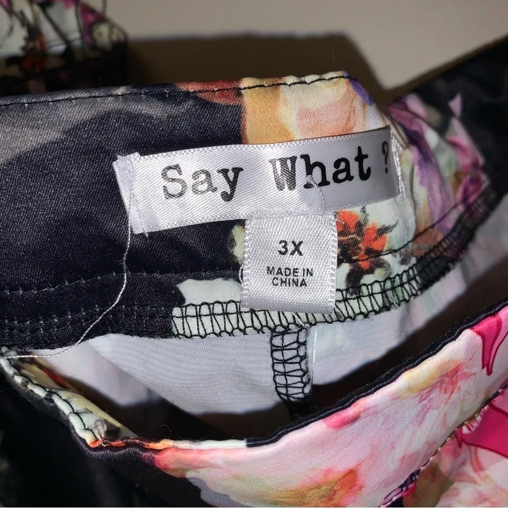 NWT Say What Floral Pants